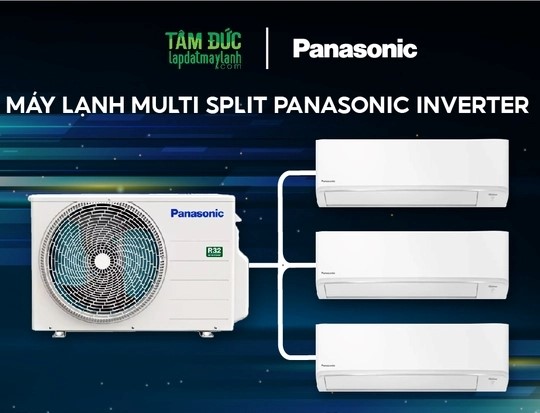 Máy lạnh MULTI Inverter Panasonic loại treo tường tiêu chuẩn 3.0 HP - Combo 1