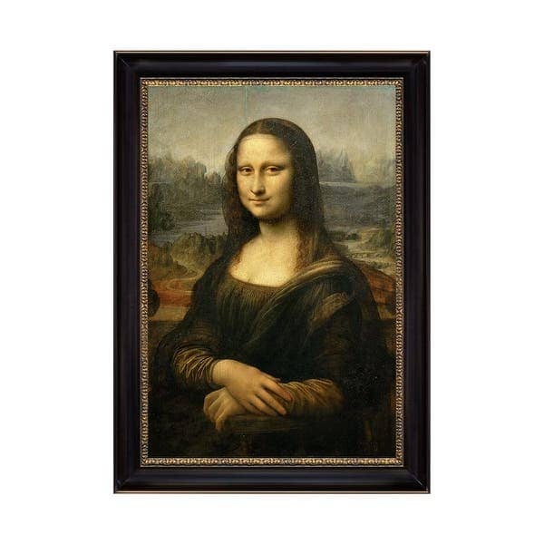 Tranh Canvas là gì? Giải đáp tất tần tật về dòng tranh này 2 Bức tranh sơn dầu Mona Lisa được vẽ trên nền vải canvas