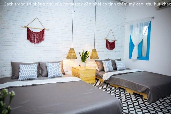 Gợi ý cách trang trí phòng ngủ homestay độc đáo, sáng tạo 7 Phòng ngủ dành cho cặp bạn thân thường có nhiều phụ kiện trang trí kiểu dáng tương đồng