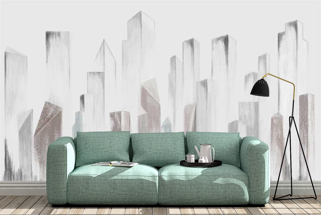 Địa chỉ bán tranh dán tường 3D tại Đà Nẵng uy tín 4 Tranh trên tường Đà Nẵng chủ đề trừu tượng