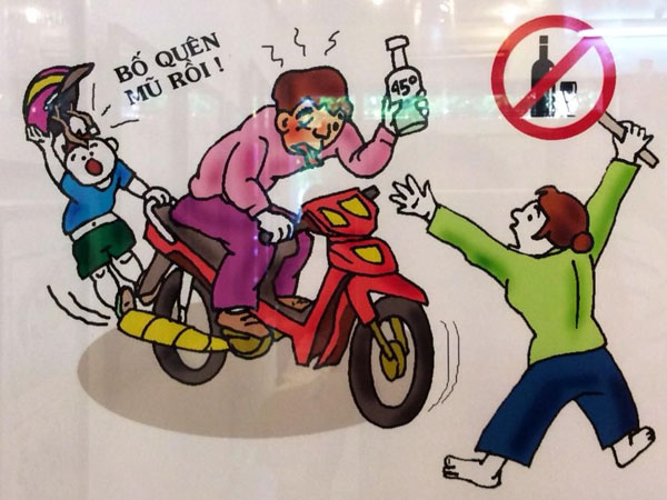 Vẽ Tranh An Toàn Giao Thông 3 Tranh vẽ về hành động vi phạm giao thông cũng sẽ là đề tài thú vị