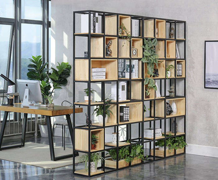 Những xu hướng trang trí nội thất hiện nay 1 Mẫu kệ sắt kết hợp gỗ mang vẻ đẹp hiện đại giúp trang trí nội thất