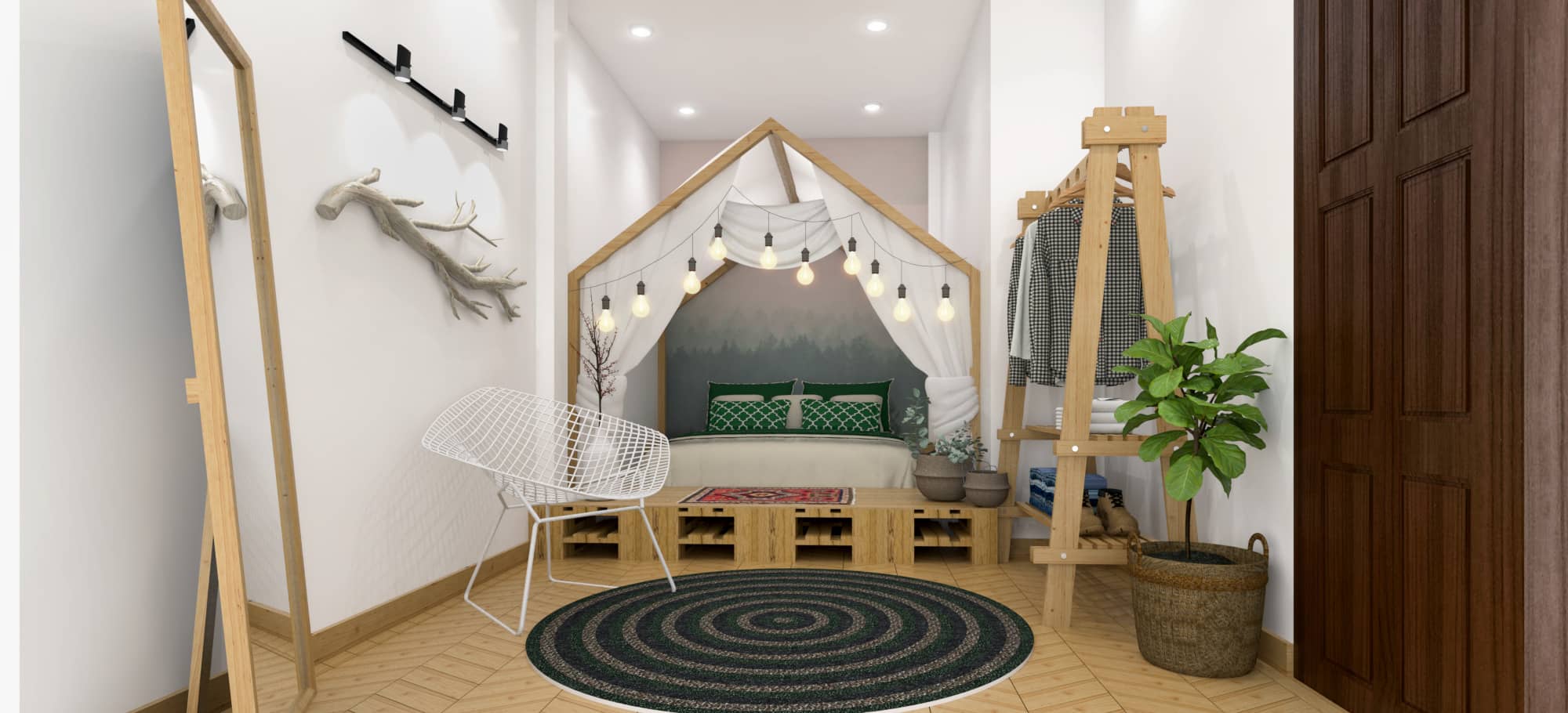 Gợi ý cách trang trí phòng ngủ homestay độc đáo, sáng tạo 6 Phòng ngủ homestay dành cho cặp đôi phải có sự riêng tư, lãng mạn