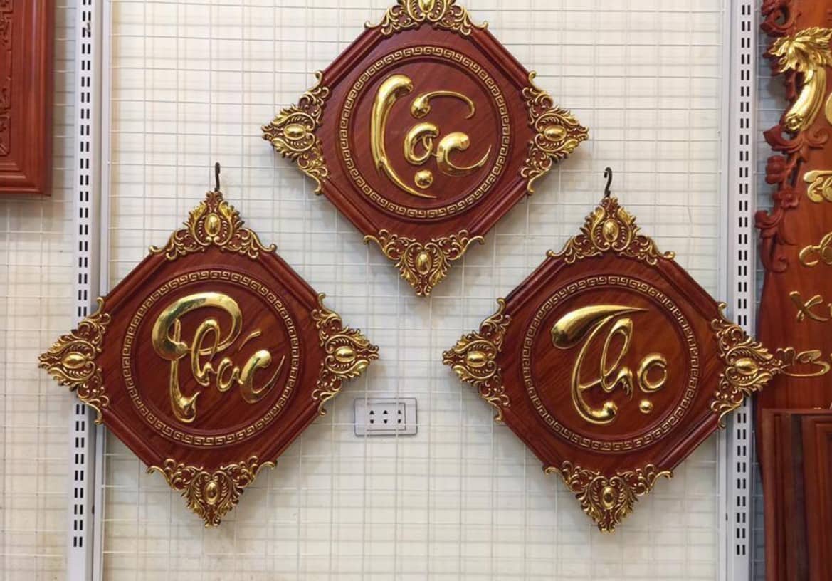 Tranh khắc gỗ là dòng tranh mang nét truyền thống của người Á Đông 13 Tranh phúc lộc thọ mang đến may mắn cho gia chủ