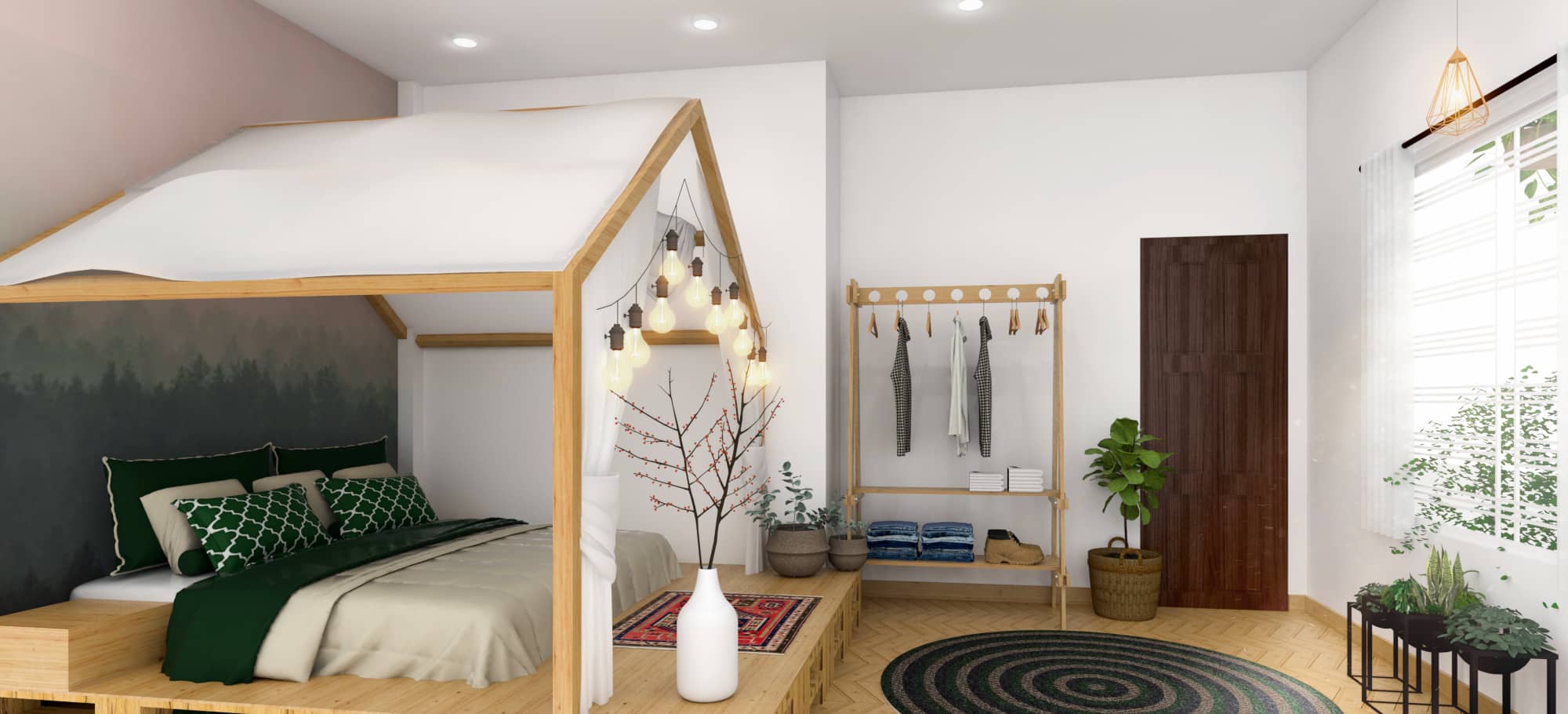Gợi ý cách trang trí phòng ngủ homestay độc đáo, sáng tạo 22 Đay là một hình ảnh khác của Sleepingwood-Homestay