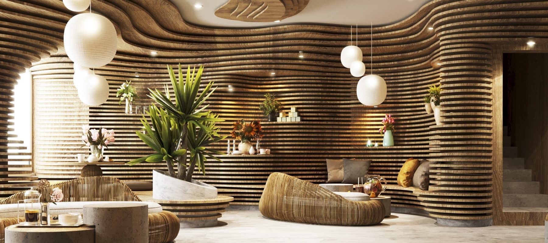 18 xu hướng trang trí nhà ở gia đình dự đoán HOT nhất năm 2020 11 Xu hướng thiết kế nội thất cong