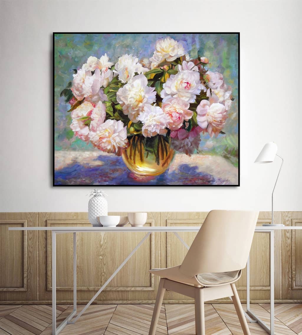 Tranh Canvas là gì? Giải đáp tất tần tật về dòng tranh này 14 Tranh hoa - sự lựa chọn hoàn hảo cho không gian phòng ngủ
