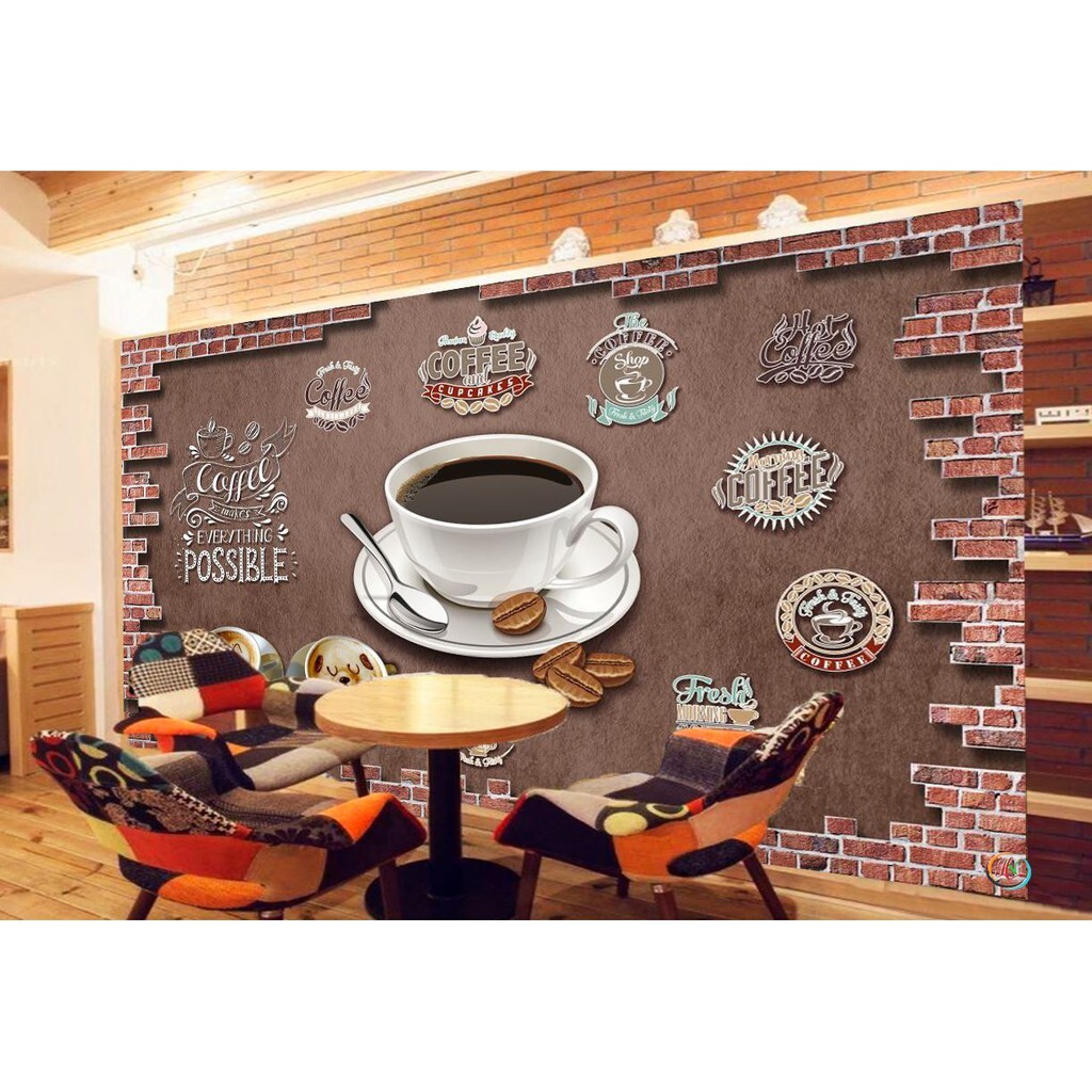 Tranh dán tường cafe Đà Nẵng Tranh treo quán cafe Đà Nẵng