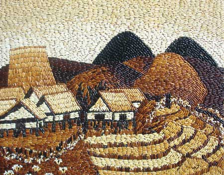 Tranh gạo - Dòng tranh mang đậm ý nghĩa dân tộc Việt Nam Tranh gạo - Dòng tranh mang đậm ý nghĩa dân tộc Việt Nam