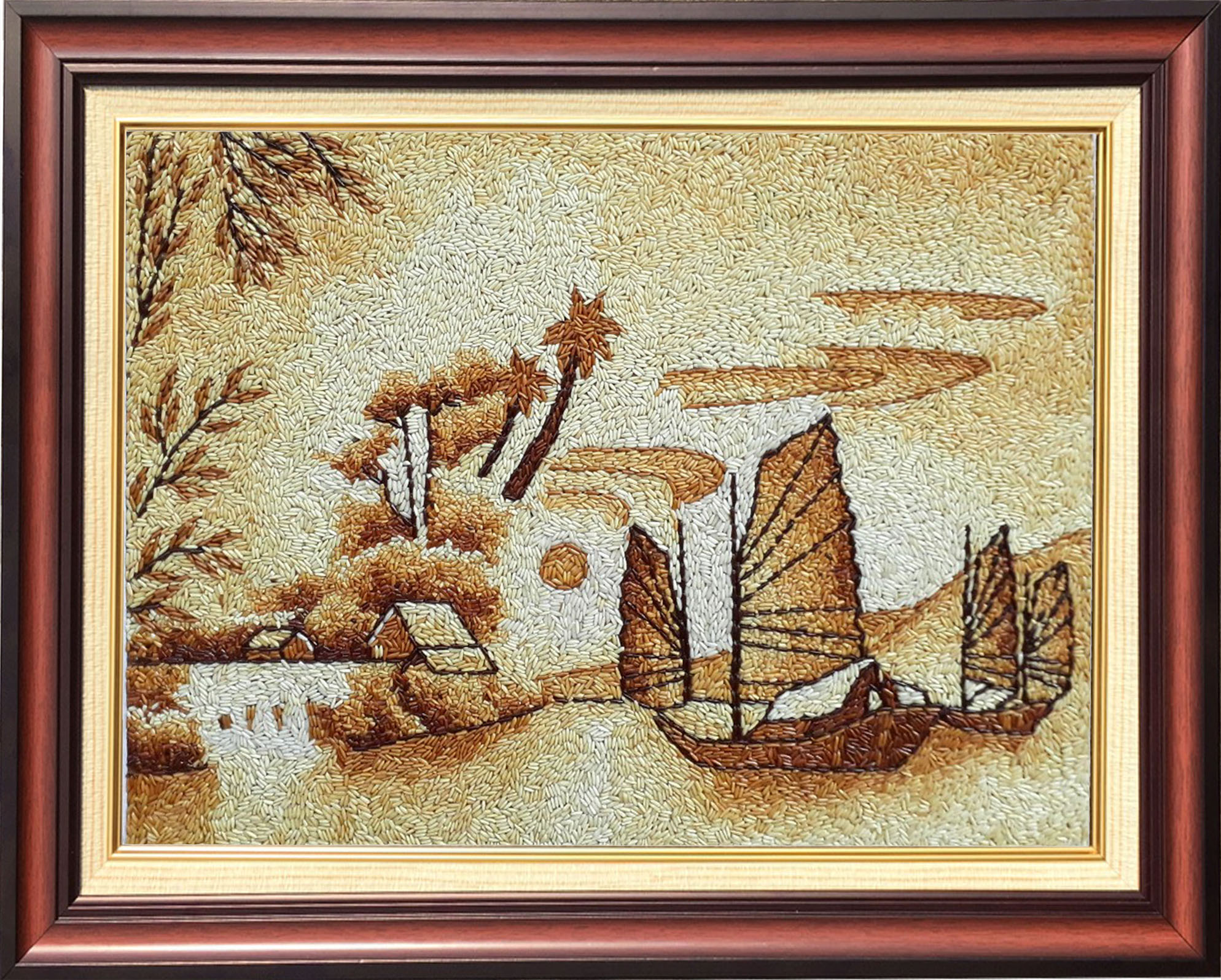 Tranh gạo - Dòng tranh mang đậm ý nghĩa dân tộc Việt Nam Tranh gạo - Dòng tranh mang đậm ý nghĩa dân tộc Việt Nam