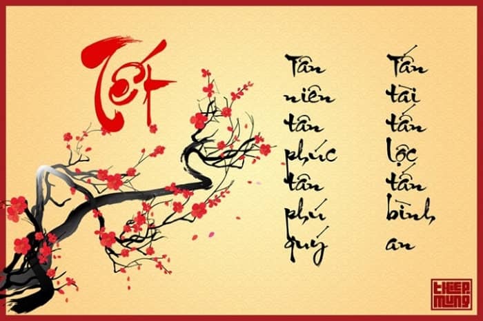 Tranh câu đối tết đơn giản nhưng mang ý nghĩa đặc biệt 1 Tranh liễn câu đối tết được nhiều người chọn lựa hiện nay