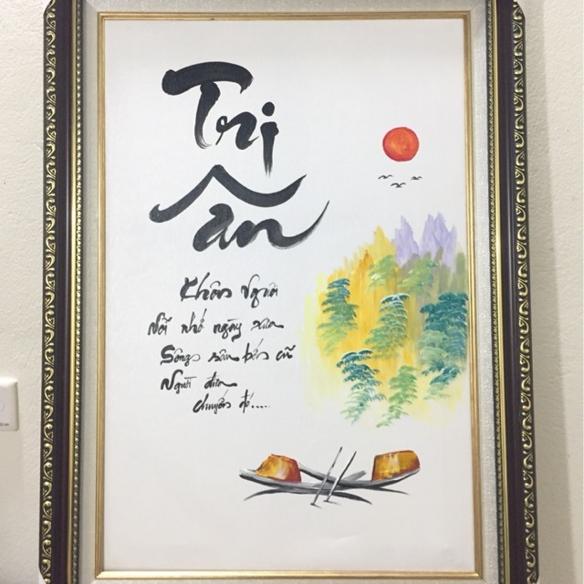 Tặng tranh 20-11 - Món quà ý nghĩa ngày hiến chương nhà giáo Tranh 20-11