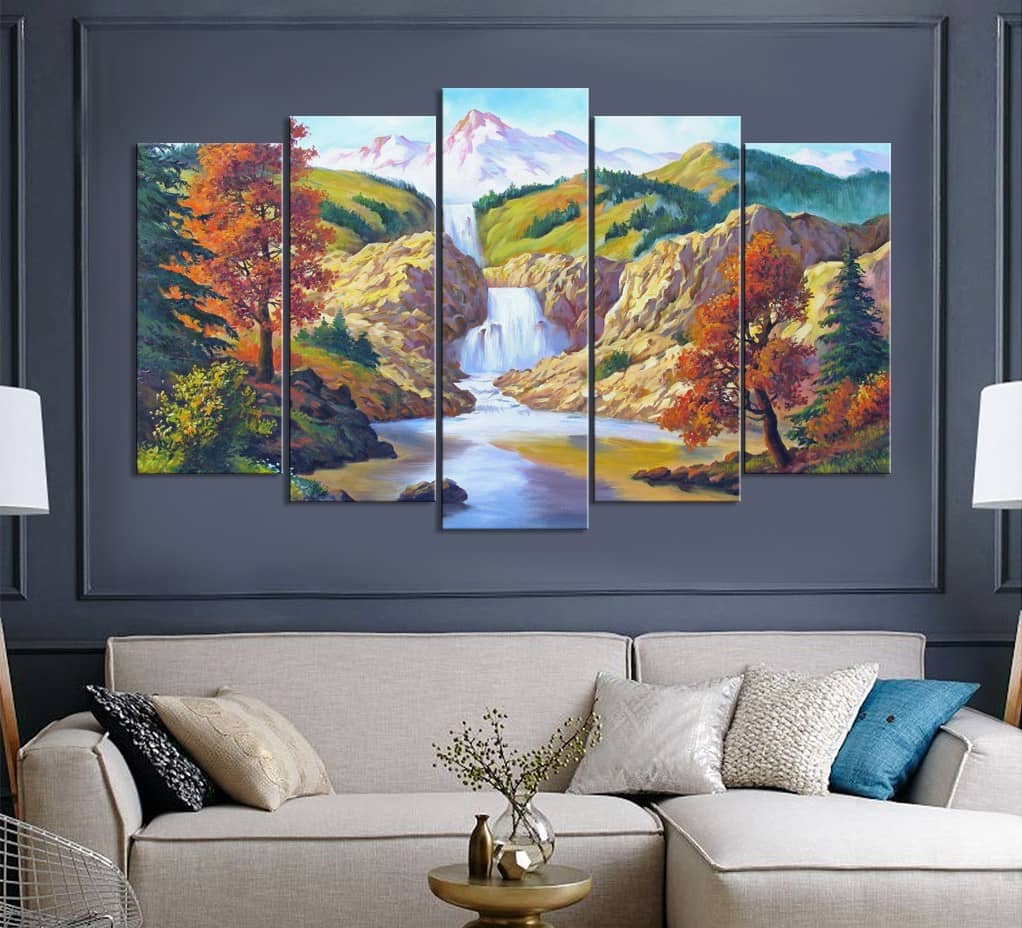 Tổng hợp tất tần tật các thông tin về tranh Canvas Hà Nội 51 Tranh canvas thác nước