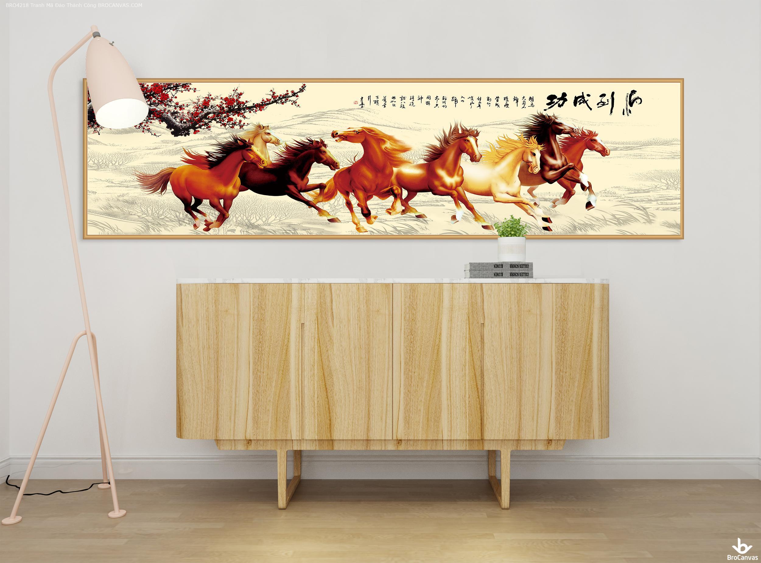 Top 3 Showroom tranh canvas treo tường uy tín nhất Tranh phong thủy mã đáo thành công luôn là sự lựa chọn tuyệt vời