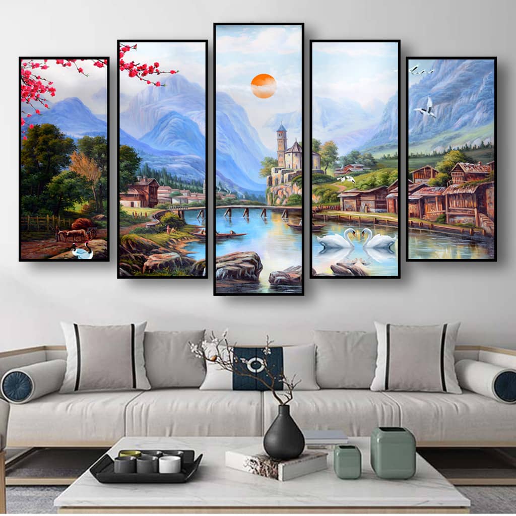Tranh được làm từ chất liệu vải canvas cao cấp