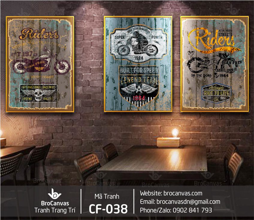 Bật mí cách treo tranh chuẩn nhất cho từng không gian 9 Tranh Trang Trí Decor Quán Cà Phê Đẹp CF-038 | Brocanvas.com