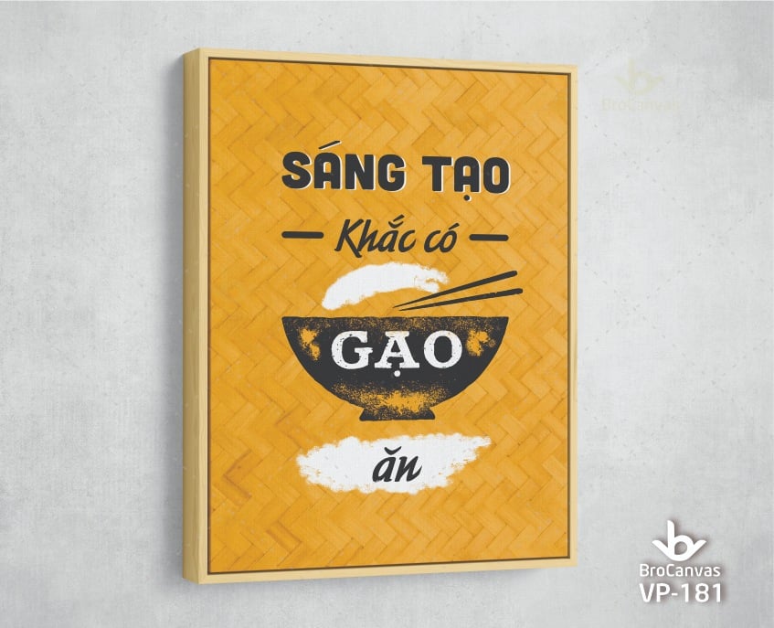 Mua tranh văn phòng Hà Nội ở đâu chất lượng, giá hợp lý? 5 Tranh Treo Tường Bộ Tranh Động Lực Sáng Tạo Khắc Có Gạo | Brocanvas