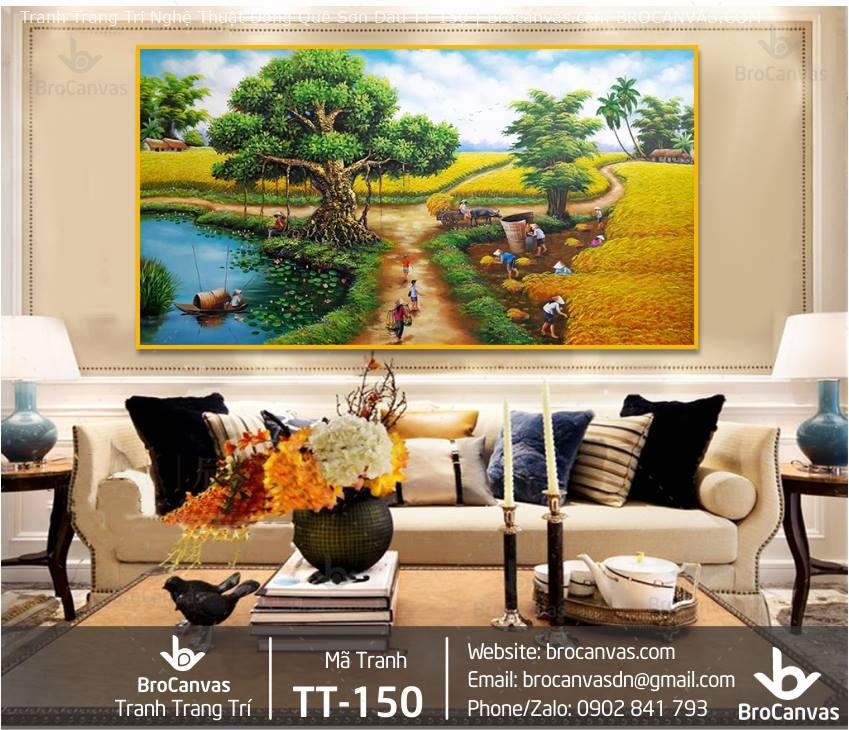 Tranh mừng tân gia - Món quà tuyệt vời và vô cùng ý nghĩa 3 Bức tranh về đồng quê phù hợp với gia chủ tuổi Sửu