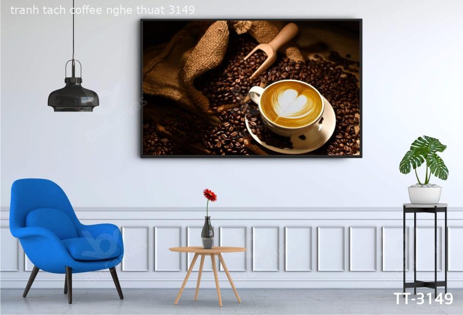 Tranh canvas treo tường cafe Đà Nẵng Tranh treo quán cafe Đà Nẵng