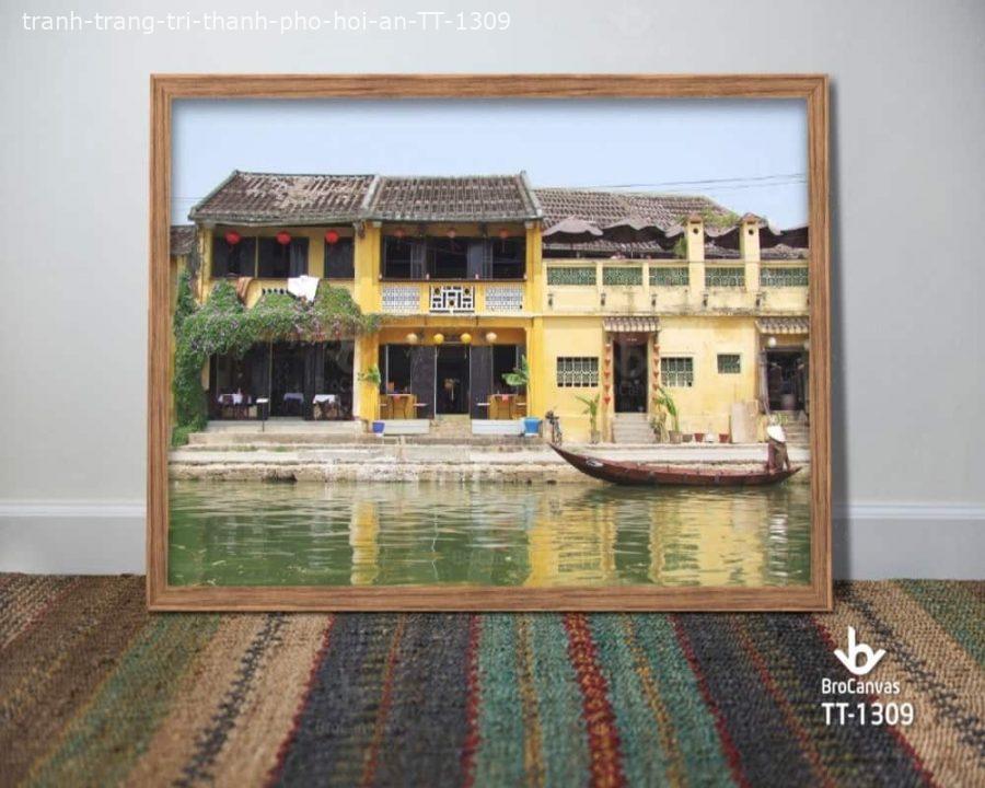 Dịch vụ In Tranh Canvas tại Brocanvas 9 Tranh Trang Trí Thành Phố Hội An TT 1309 | Brocanvas.com