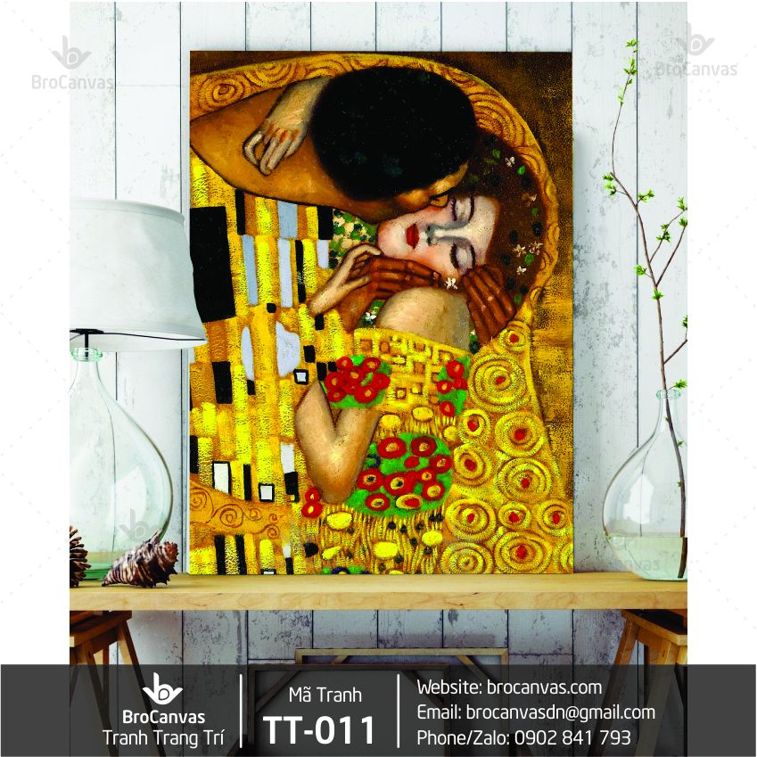 Những cách decor phòng khách tinh tế và độc đáo chỉ với tranh canvas 4 Tranh Trang Trí Nam Nữ Yêu Nhau TT-011 | Brocanvas.com