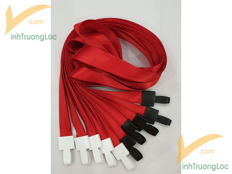 Mẫu dây đeo đỏ không in 20mm phụ kiện móc nhựa