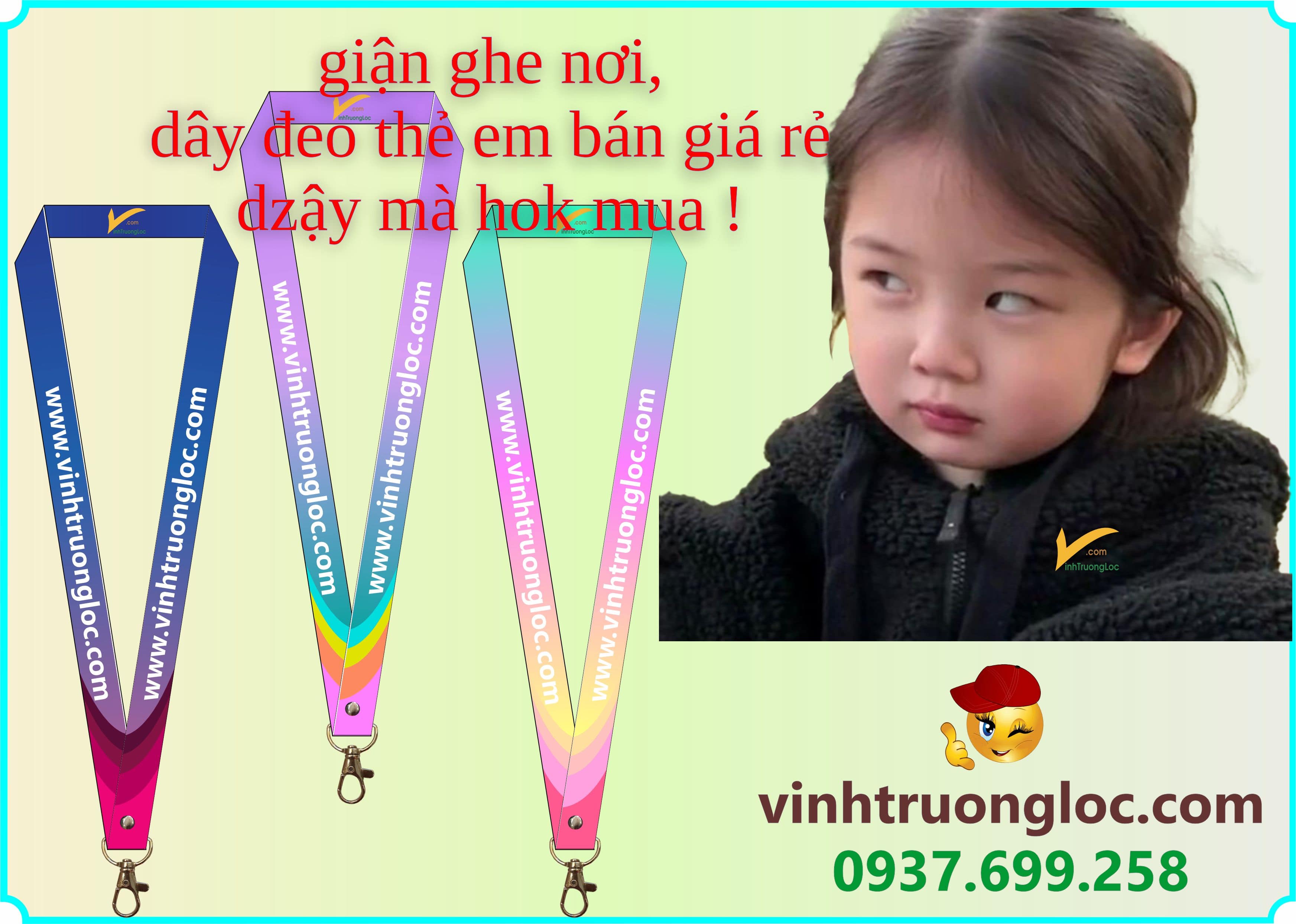 in dây đeo bảng tên đẹp