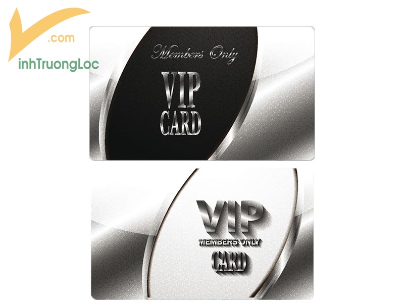 Vip card tông trắng đenin cao cấp