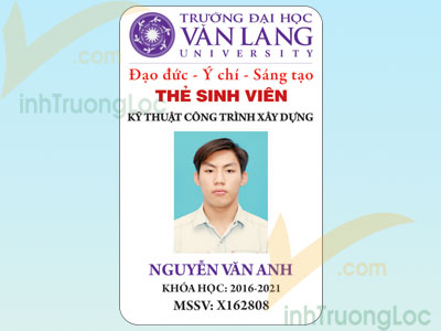 thẻ sinh viên đại học văn lang