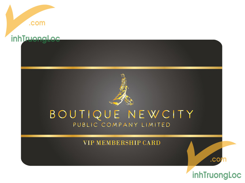 Mẫu thẻ VIP ngang công ty Boutique NewCity