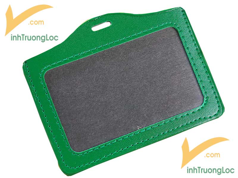 Mẫu bao đựng thẻ bằng da Simily màu xanh lá