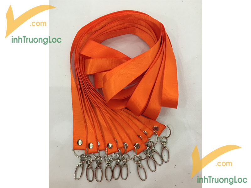 Mẫu dây đeo bản rộng màu cam trơn 20mm