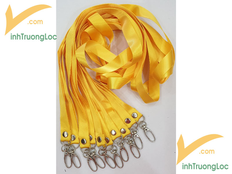 Dây đeo vàng trơn không in 15mm vải bền