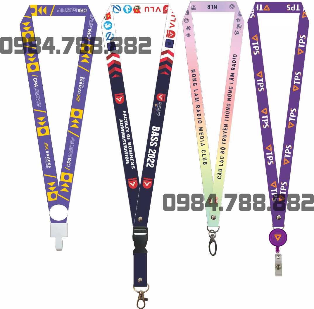 Mockup Dây đeo thẻ giá rẻ tại HCM
