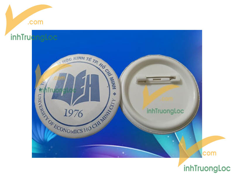 Huy hiệu cài áo có logo theo yêu cầu đường kính 5.8cm