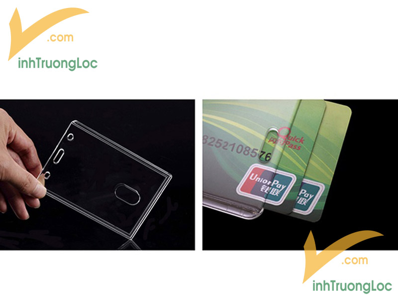 Nhựa Mica cứng đựng thẻ nhân viên cao cấp