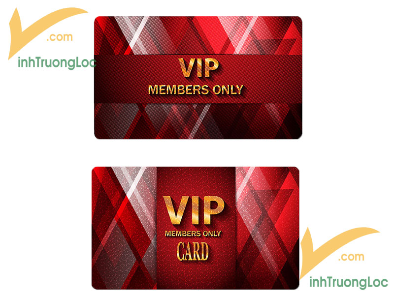 Thẻ dành cho VIP members chất liệu nhựa PVC cao cấp