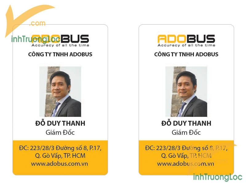 Thẻ Giám đốc và nhân viên công ty TNHH Adobus