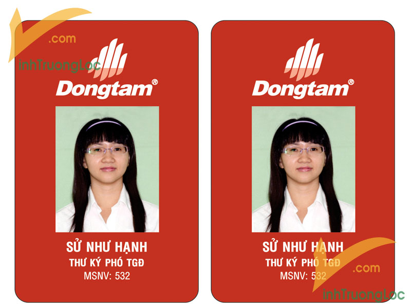 Thẻ nhân viên đứng công ty Đồng Tâm