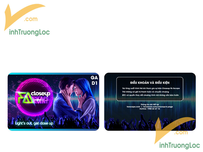 Thẻ thành viên ra vào Sự kiện Closeup
