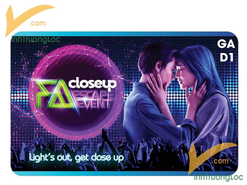 Thẻ VIP ngang Closeup Event