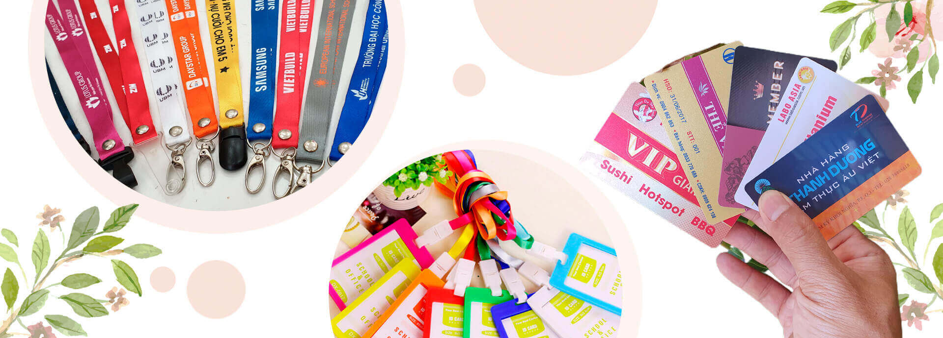 in thẻ nhựa và in dây đeo thẻ