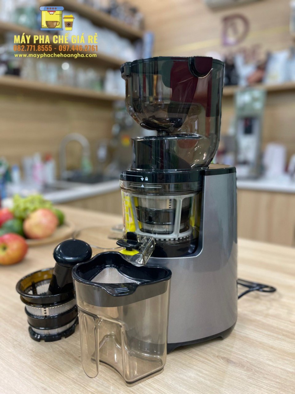 MÁY ÉP HOA QUẢ CHẬM PROMIX BẠC 400W ( HÀNG XUẤT CHÂU ÂU )