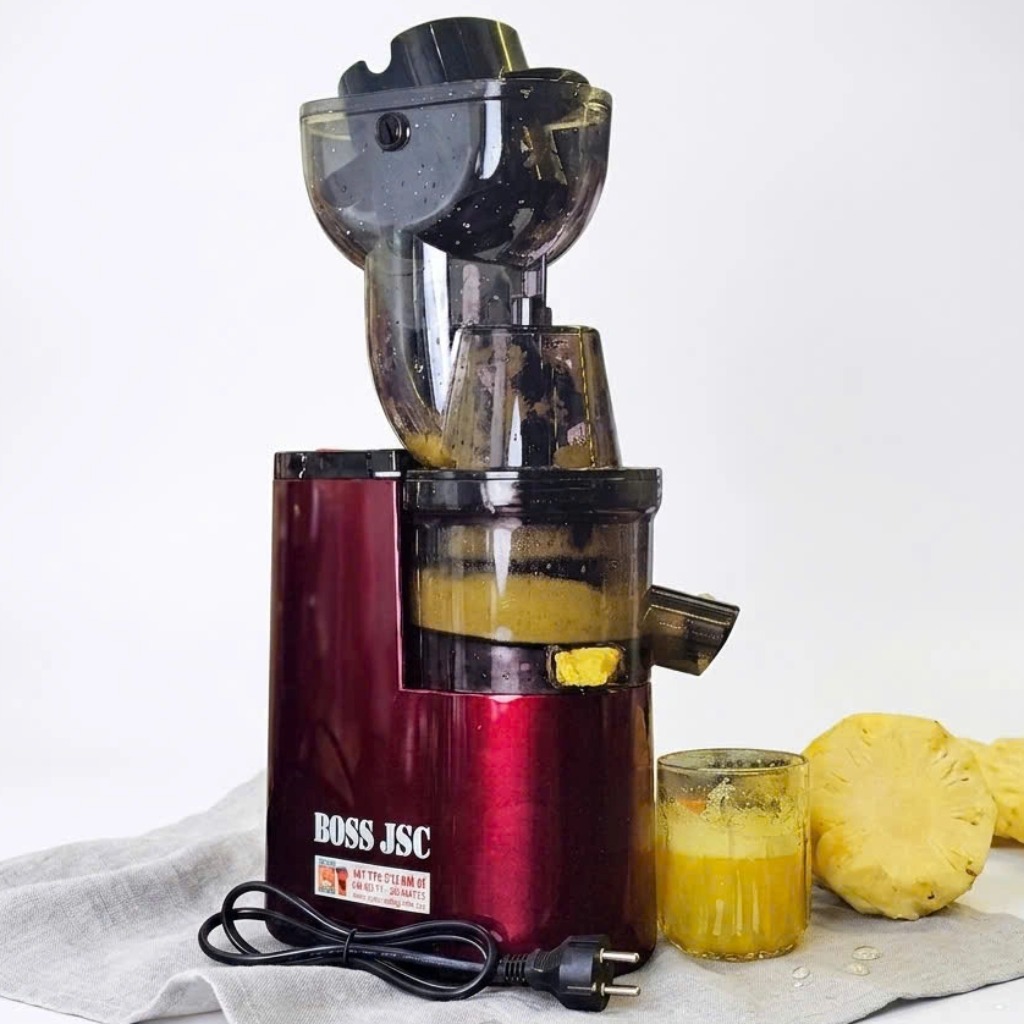 Máy ép chậm Boss Monda cỡ đại, máy ép trái cây, máy ép hoa quả gia đình, 150w, 1500ml ép kiệt nước 99%