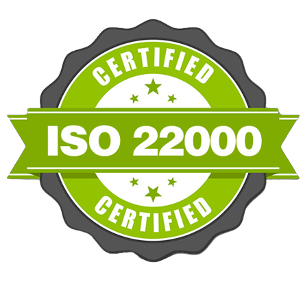 Certified ISO 22000