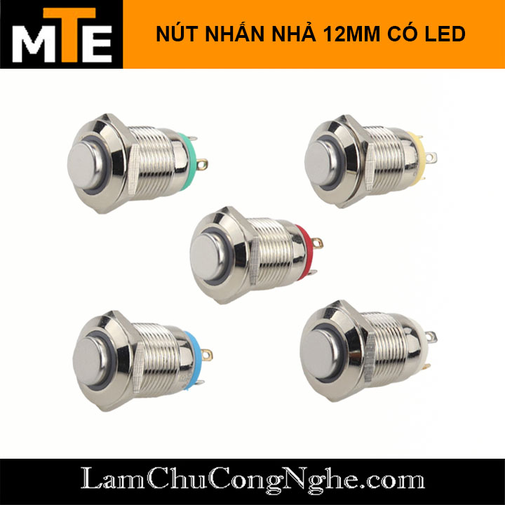 nut-nhan-nha-chong-nuoc-12mm-co-led-xanh-do-12mm-9-30v