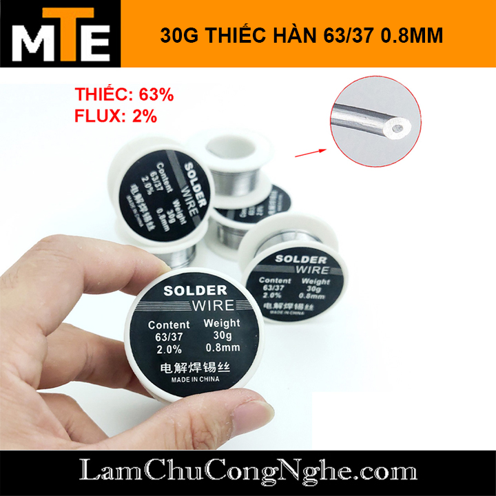 thiec-han-63-37-0-8mm-flux-2-nhiet-do-nong-chay-thap