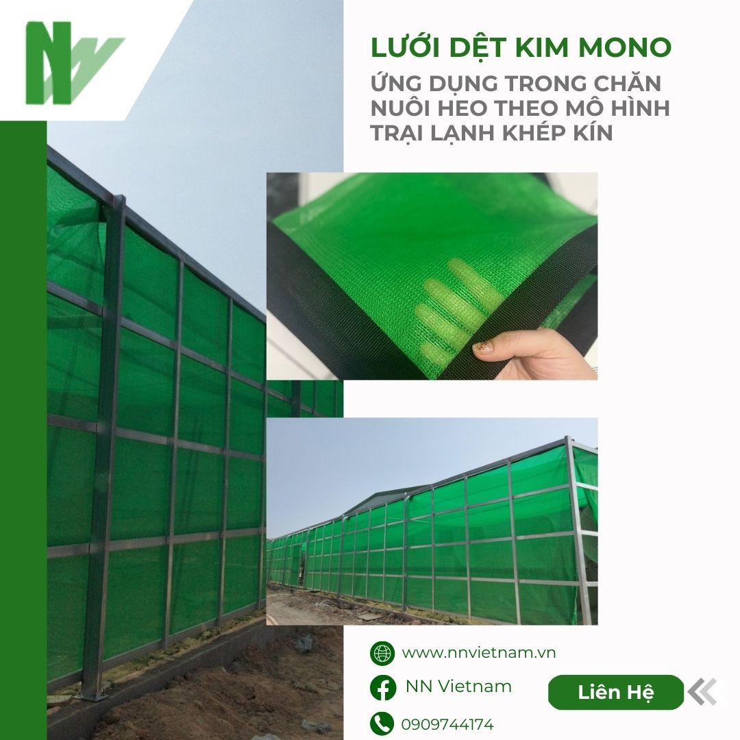 Khám phá ứng dụng của lưới dệt kim sợi tròn Mono trong chăn nuôi heo theo mô hình trại lạnh khép kín