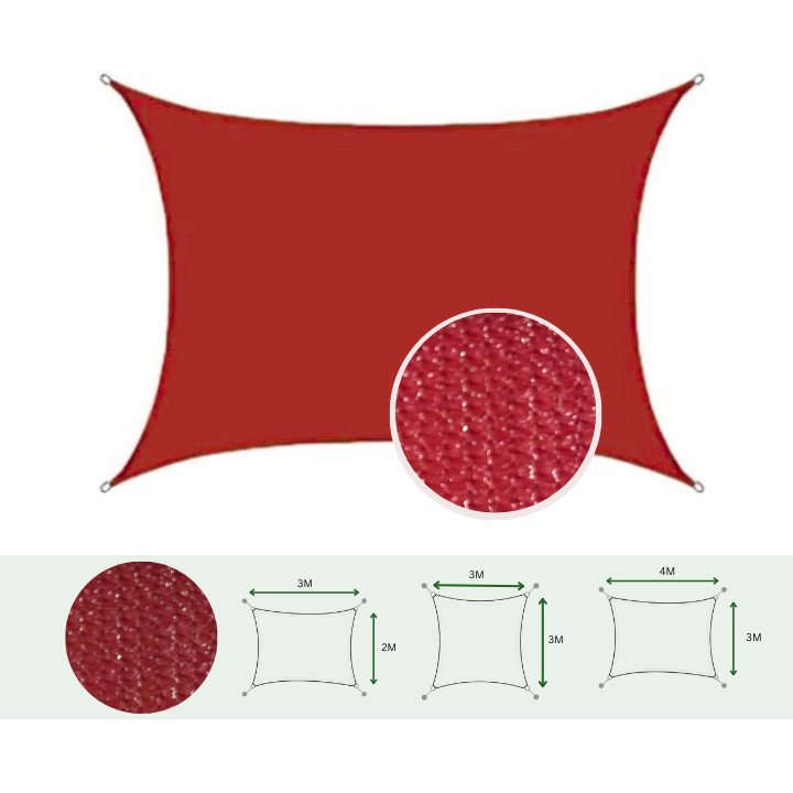 Lưới che sân vườn - Che nắng 90% -Lưới che tứ giác nhiều kích thước