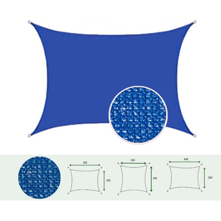 Lưới che sân vườn - Che nắng 90% -Lưới che tứ giác nhiều kích thước